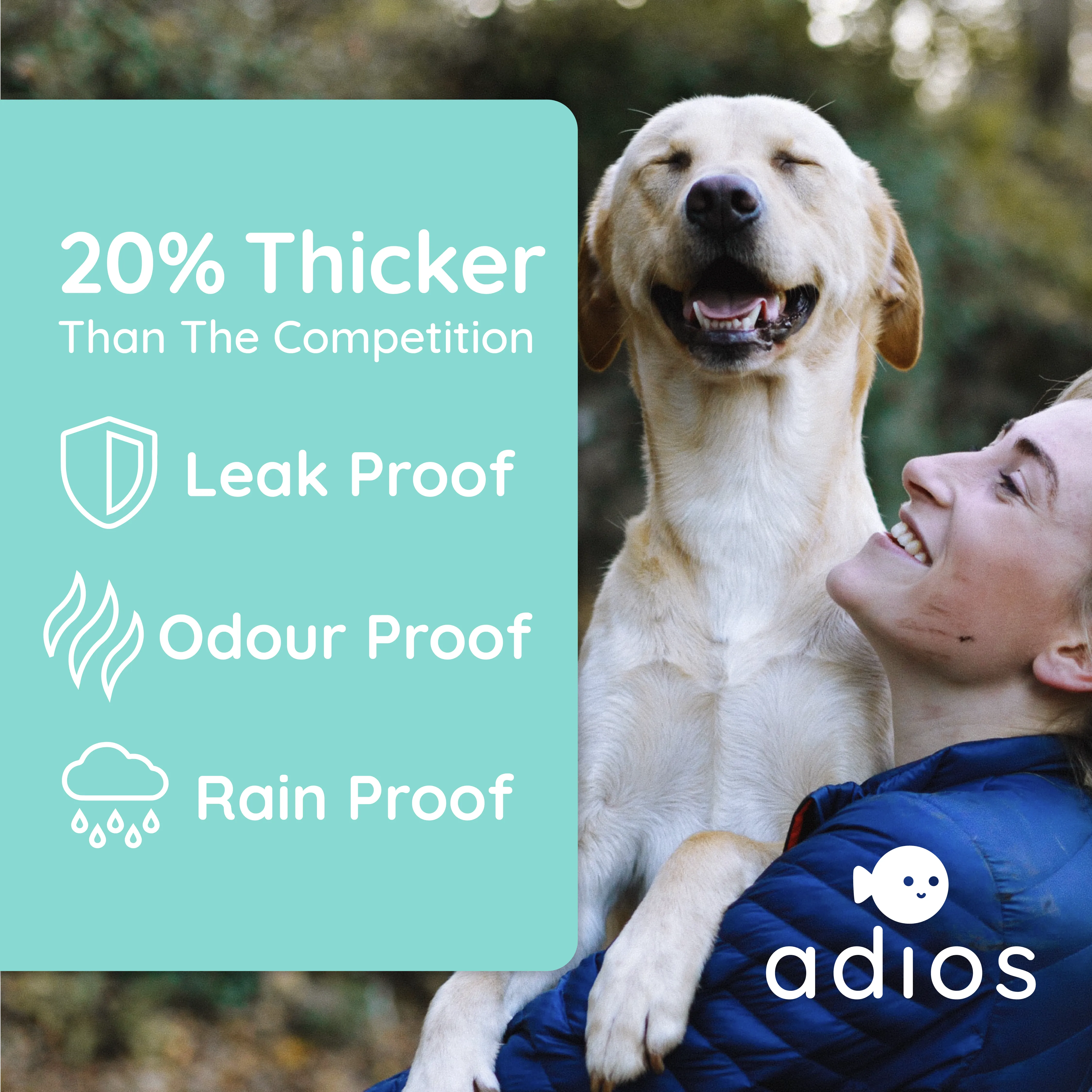 Adios Compostable Dog Poo Bags