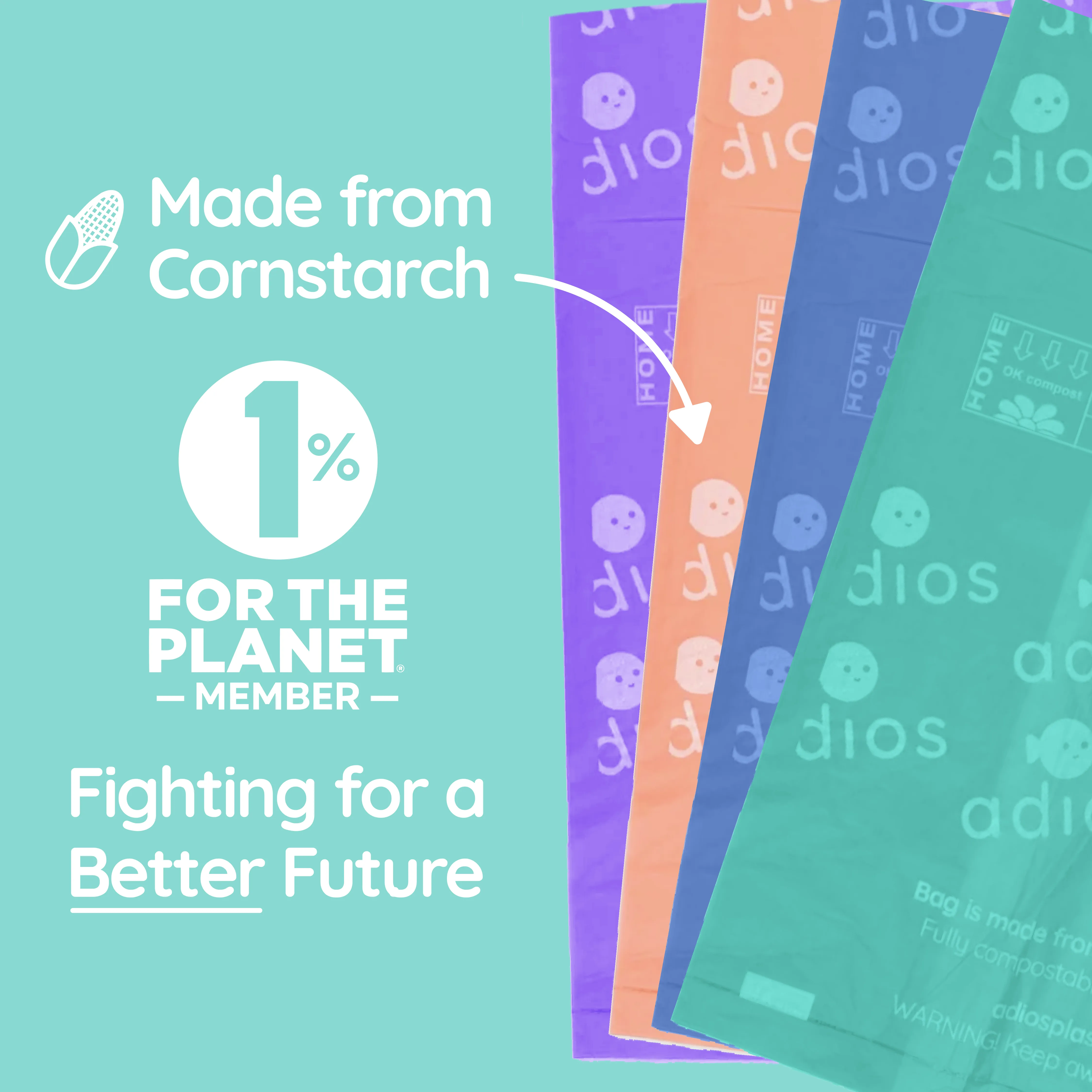 Adios Compostable Dog Poo Bags