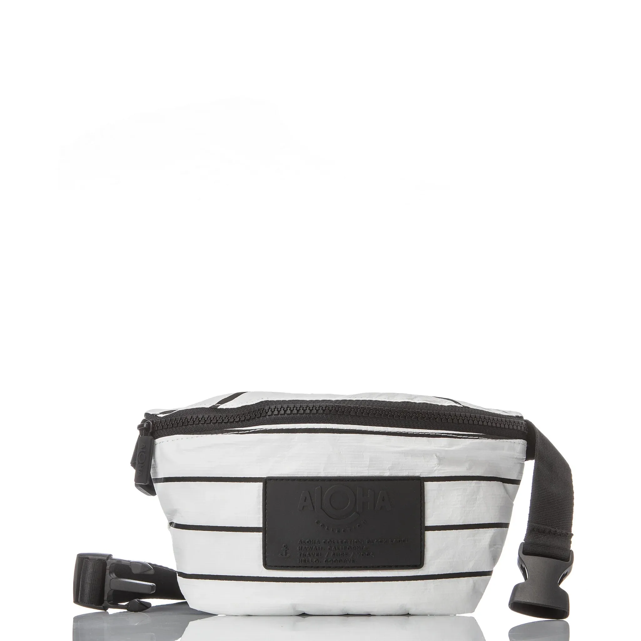 Aloha Pinstripe Mini Hip Pack Black/White