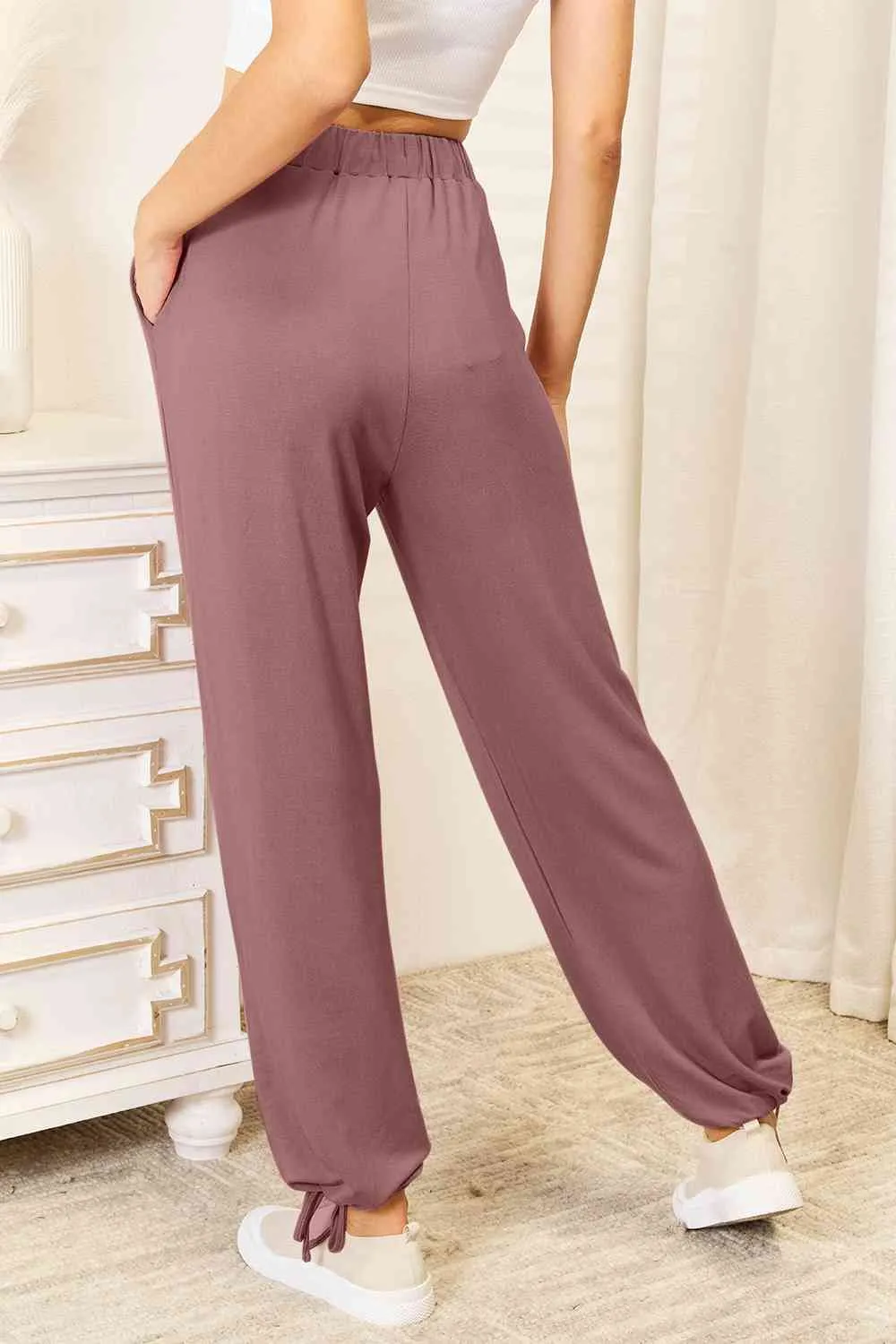Basic Bae Full Size Soft Rayon Drawstring Pants with Pockets (3 Colors)