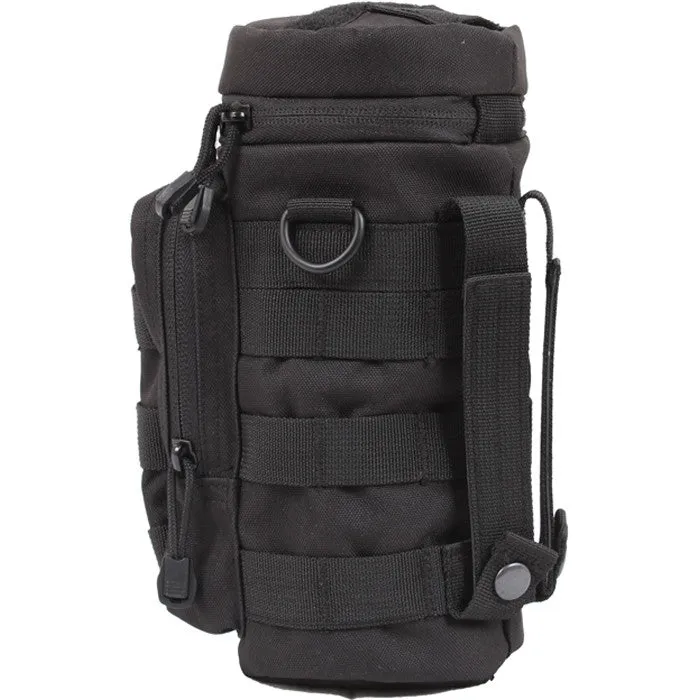 Black - MOLLE Compatible Water Bottle Pouch