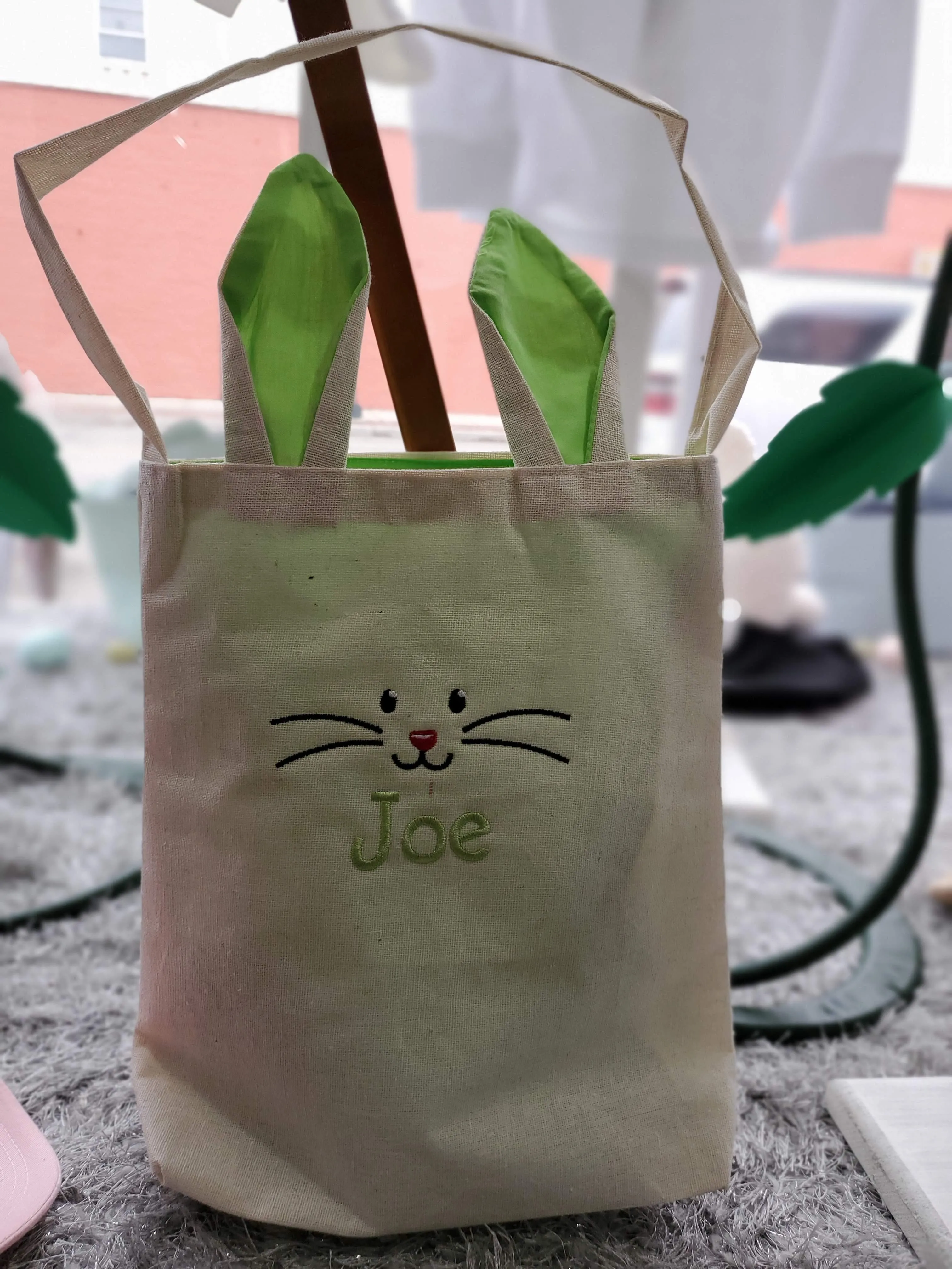 Canvas Tote Easter Basket