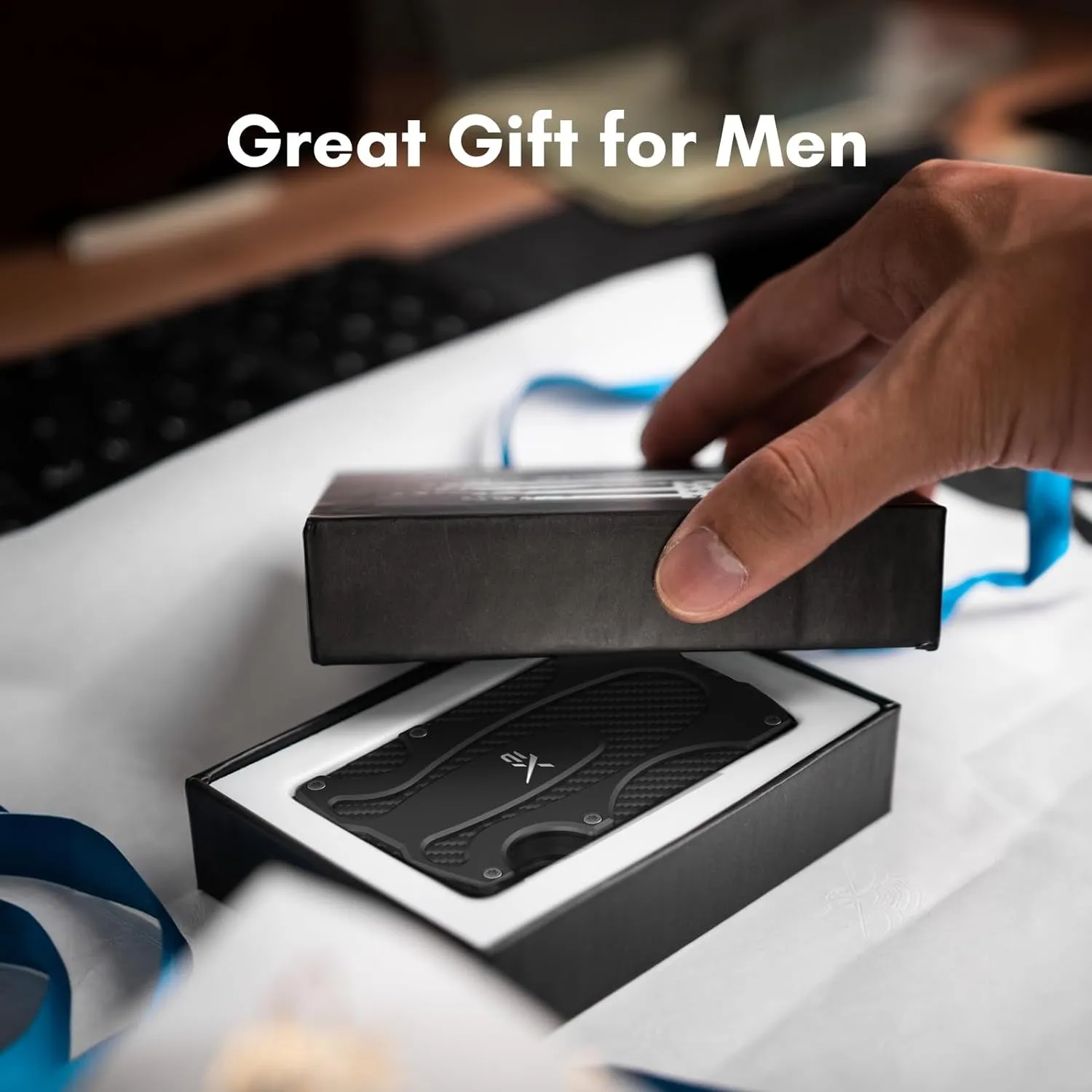 Carbon Fiber Tactical Wallet with Money Clip for Men
