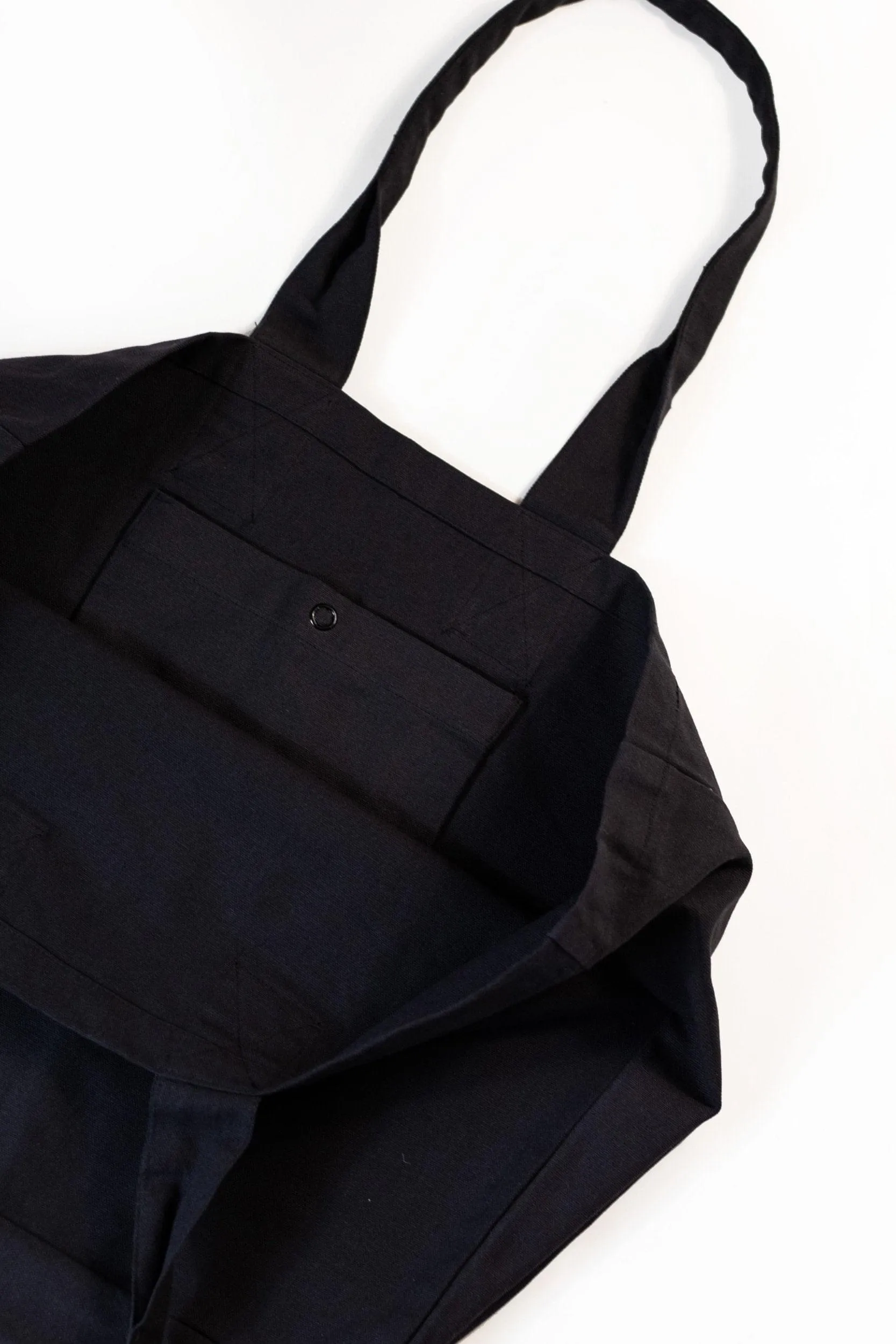 Charcoal 100% Recycled Cotton Market Tote - Longform Logo