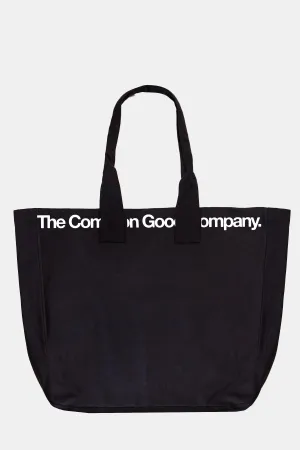 Charcoal 100% Recycled Cotton Market Tote - Longform Logo