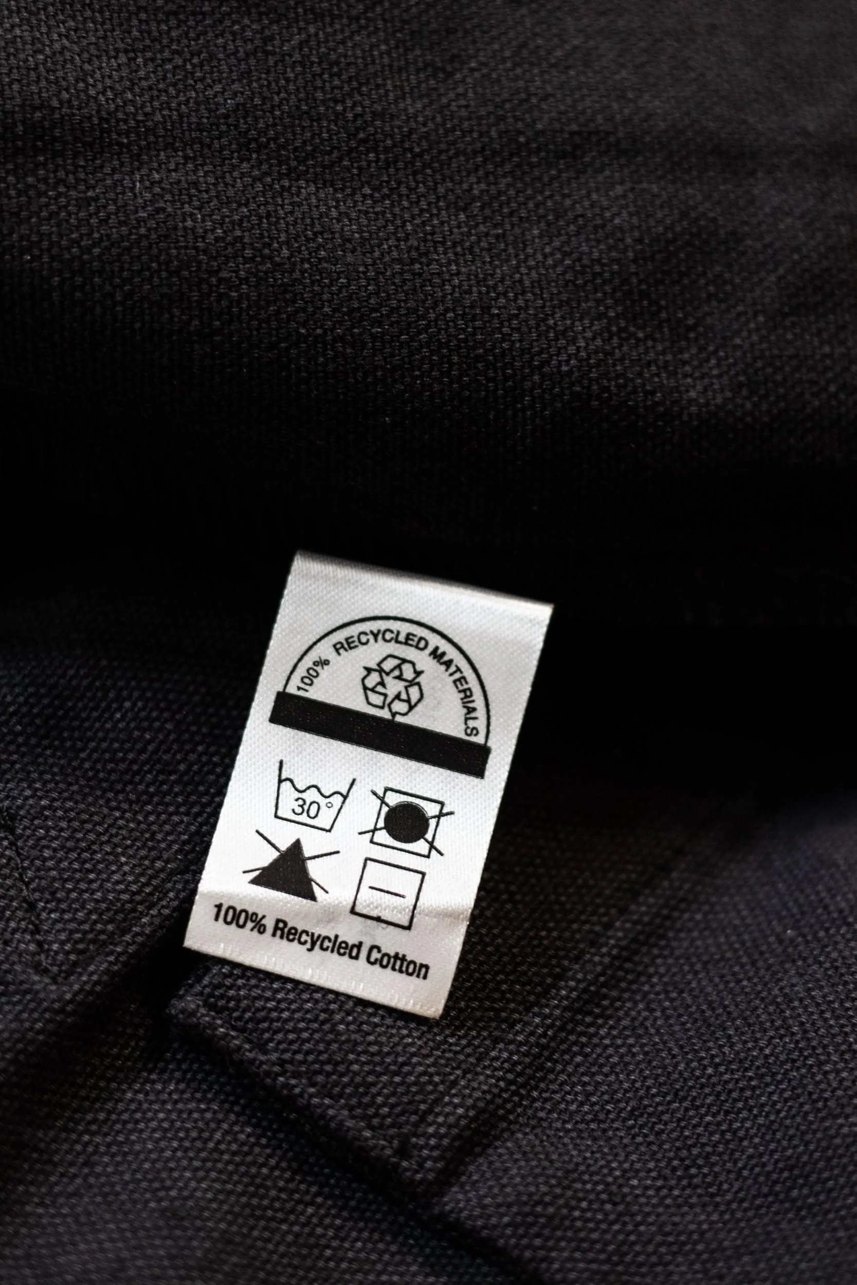 Charcoal 100% Recycled Cotton Market Tote - Longform Logo