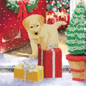 Craft Buddy "Labrador Pup" Crystal Art Card Kit