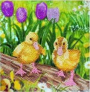 Craft Buddy "Spring Chicks" Crystal Art Card Kit (Copy)