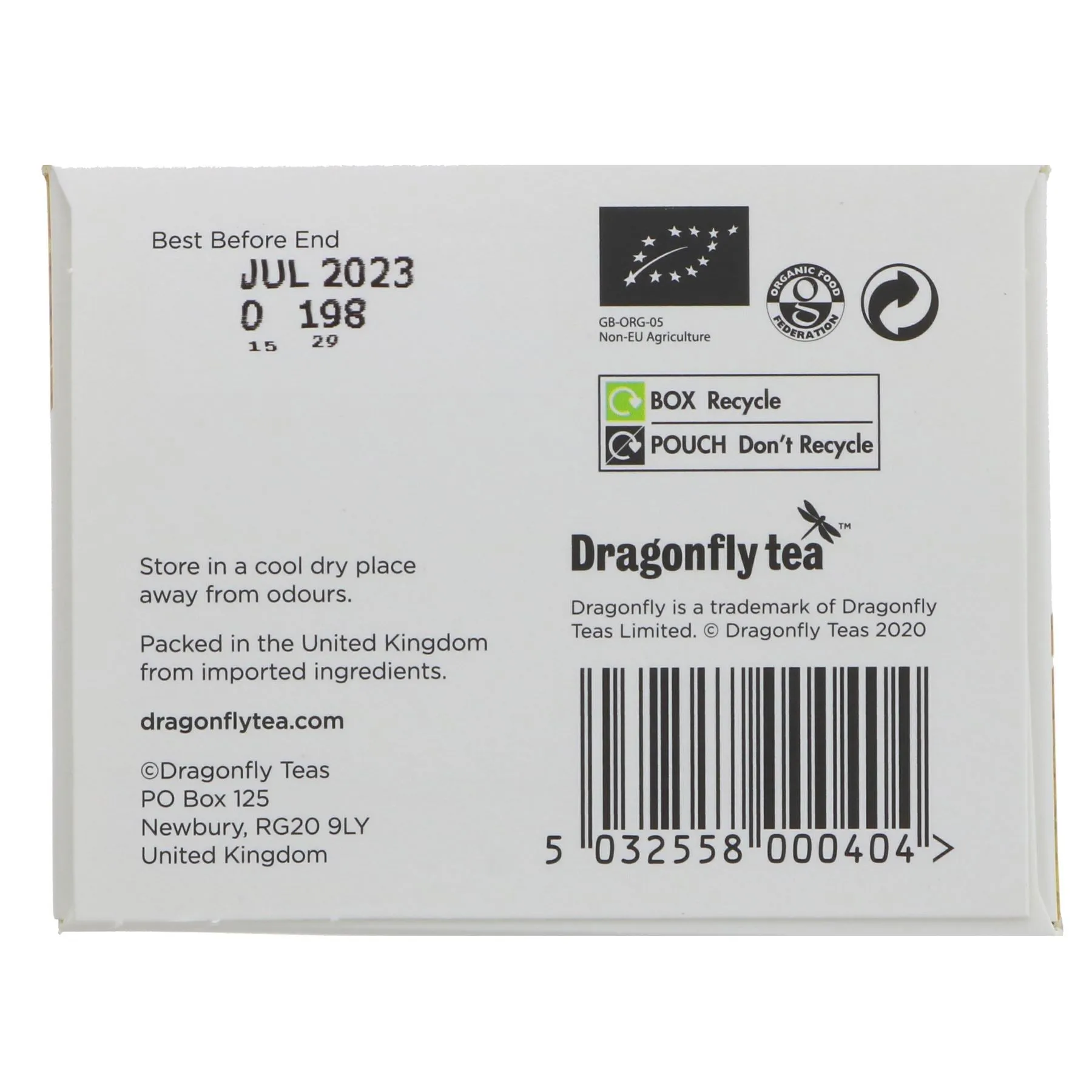 Dragonfly Tea | Rooibos Vanilla | 40 bags