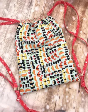 Drawstring Backpack PDF Sewing pattern machine embroidery design DIGITAL DOWNLOAD