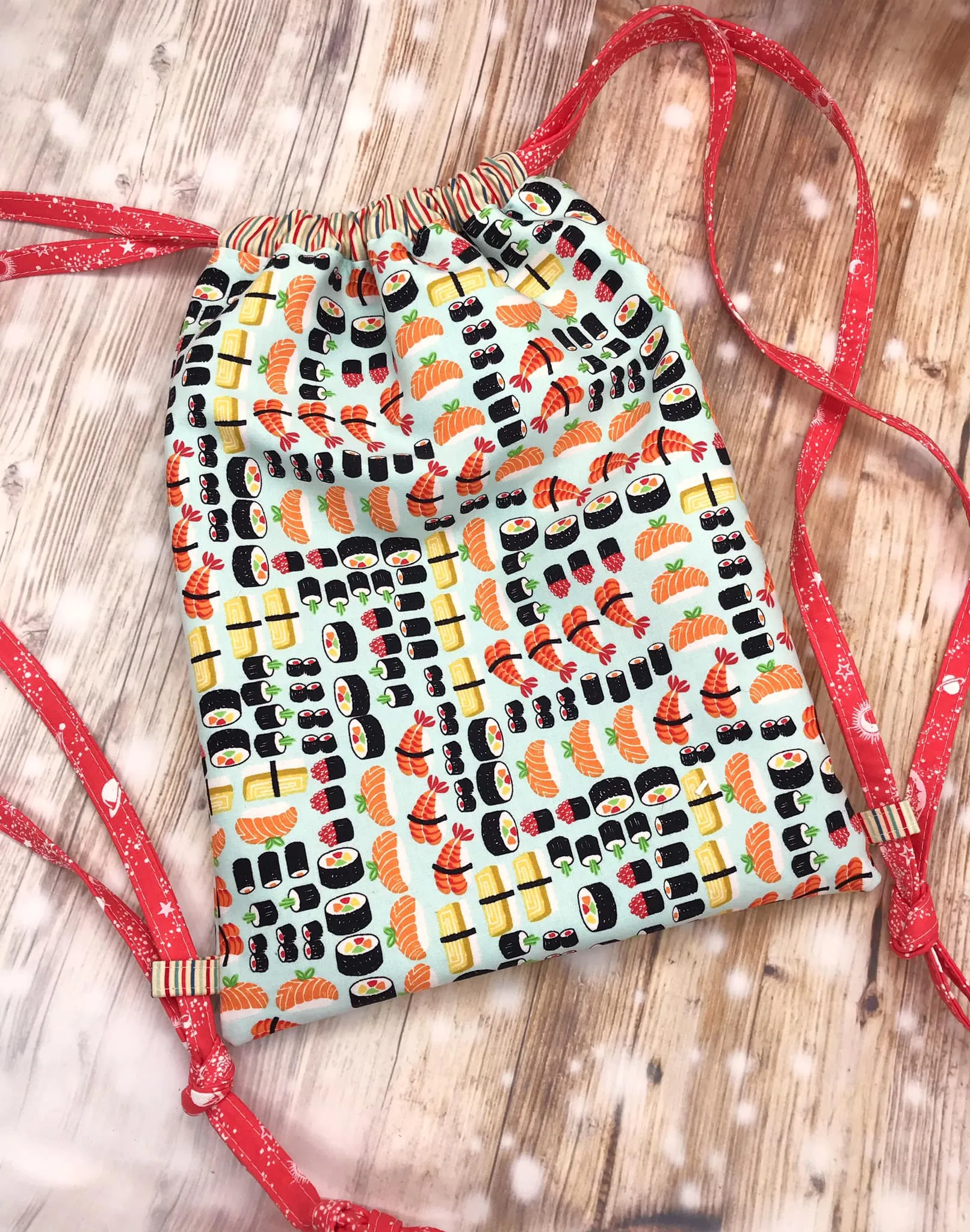 Drawstring Backpack PDF Sewing pattern machine embroidery design DIGITAL DOWNLOAD