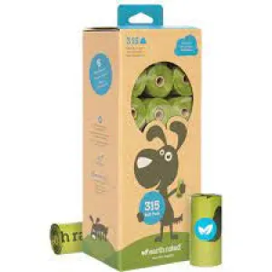 Earth Rated Poop Bags - 21 Refill Rolls / 315 Total Bags
