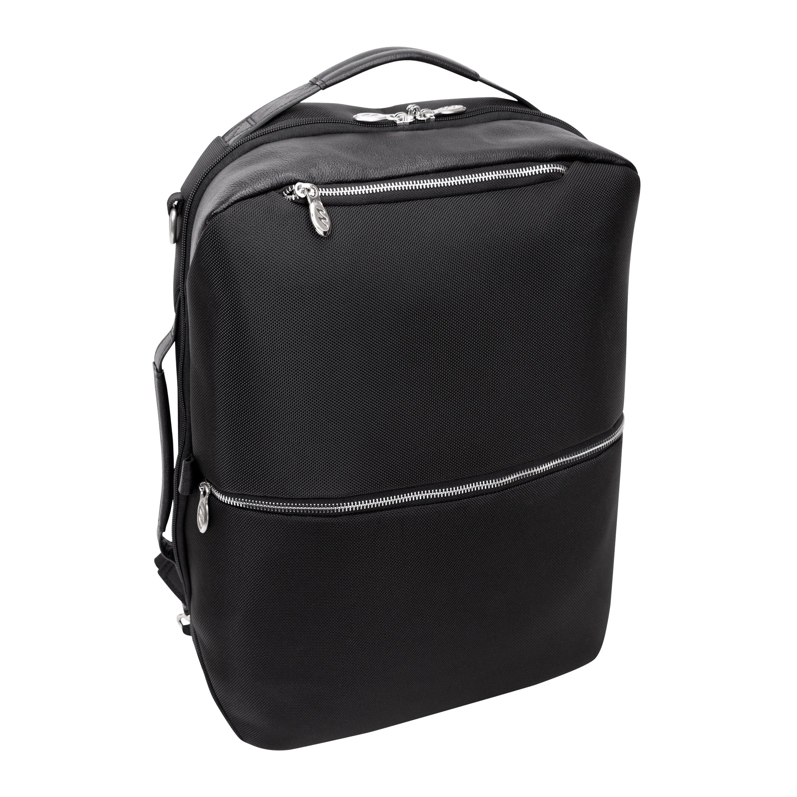 EAST SIDE | 17” Nylon 2-In-1 Laptop Cross-Body & Backpack