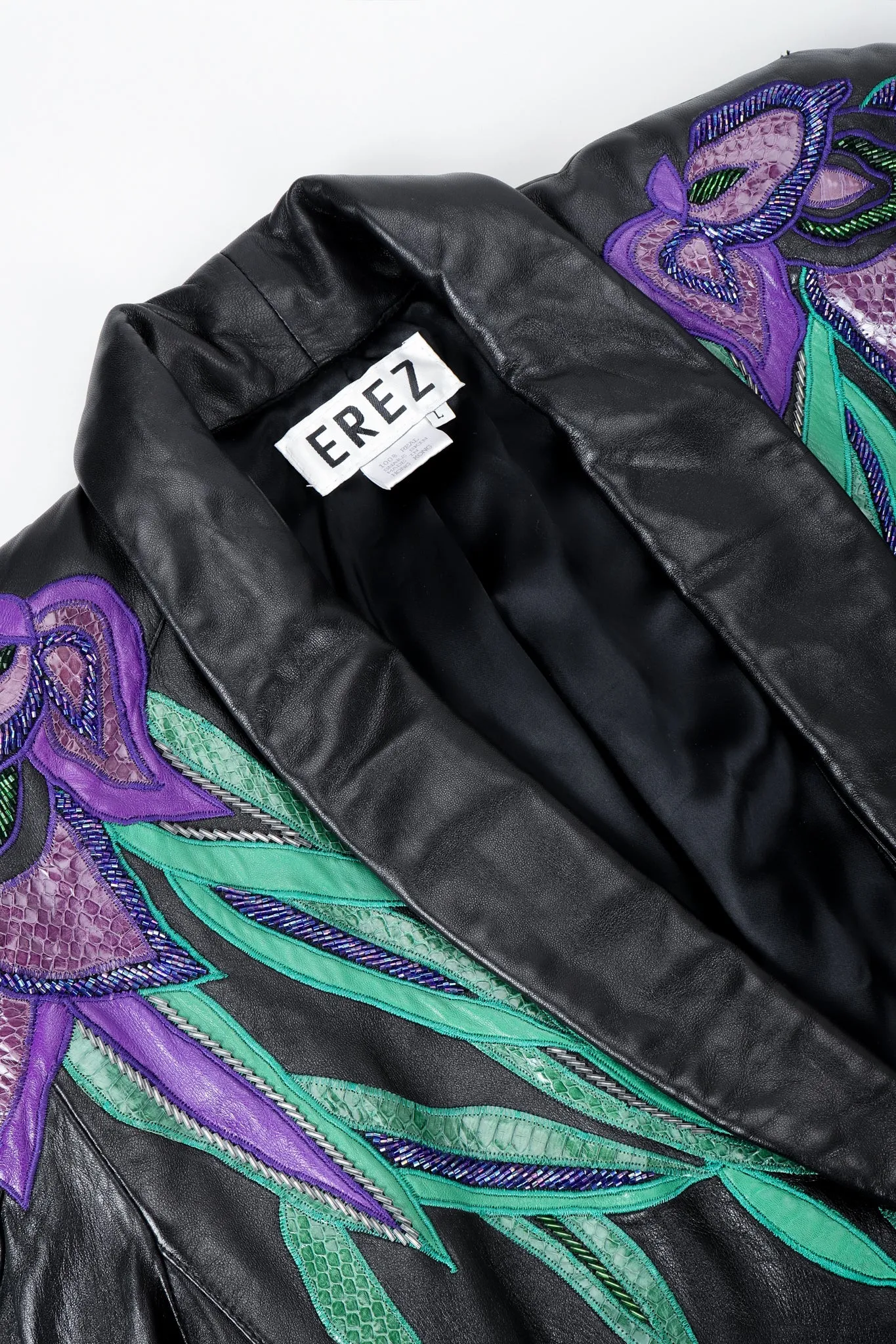 Flaming Iris Leather Jacket