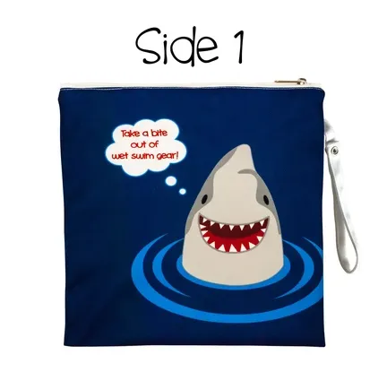 Flap Jack Kids 2-Sided Wet Bag - Lion | Monkey