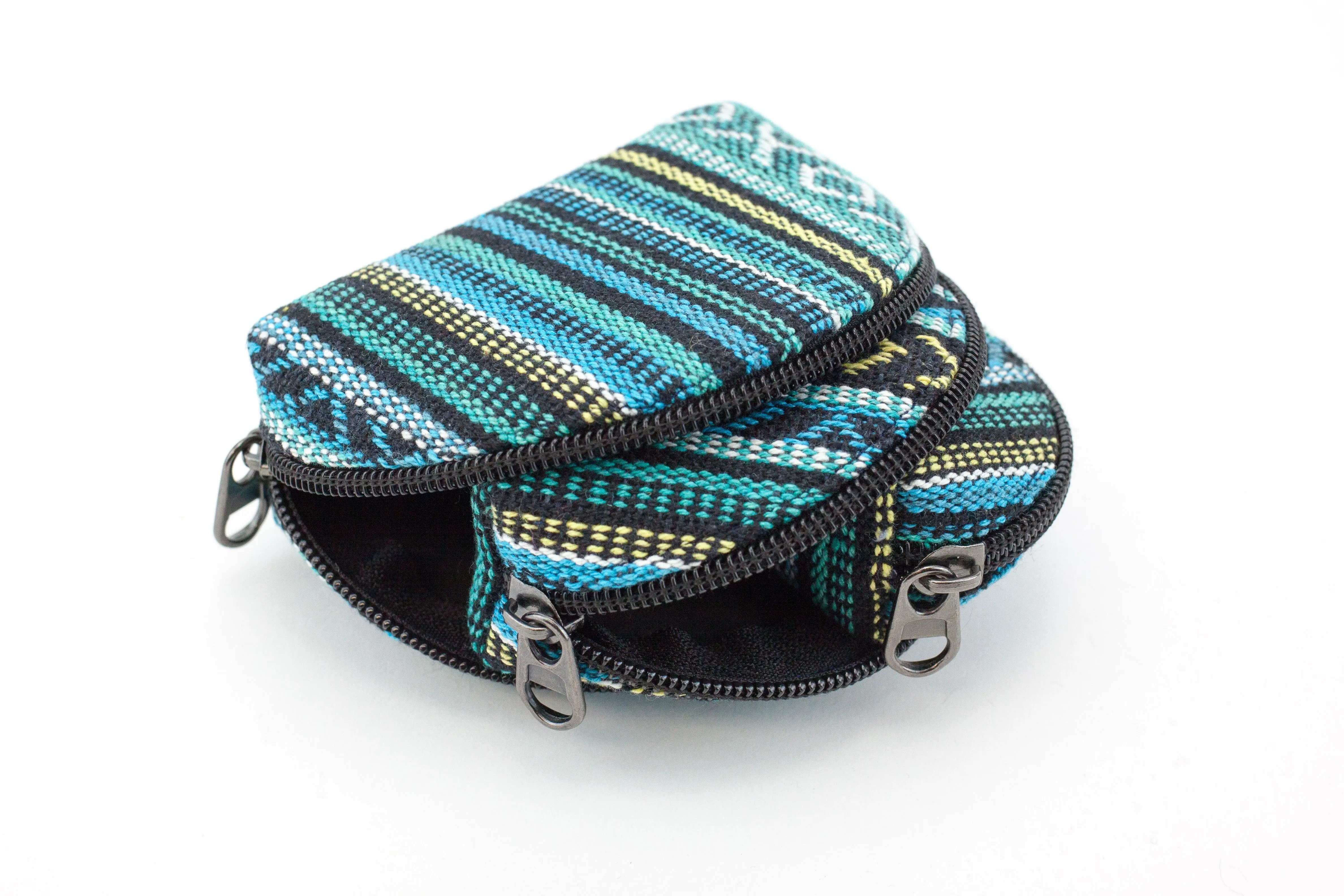 Handmade Hemp 3-in-1 Pouch - Teal