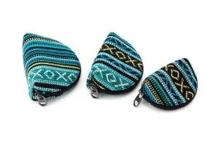 Handmade Hemp 3-in-1 Pouch - Teal