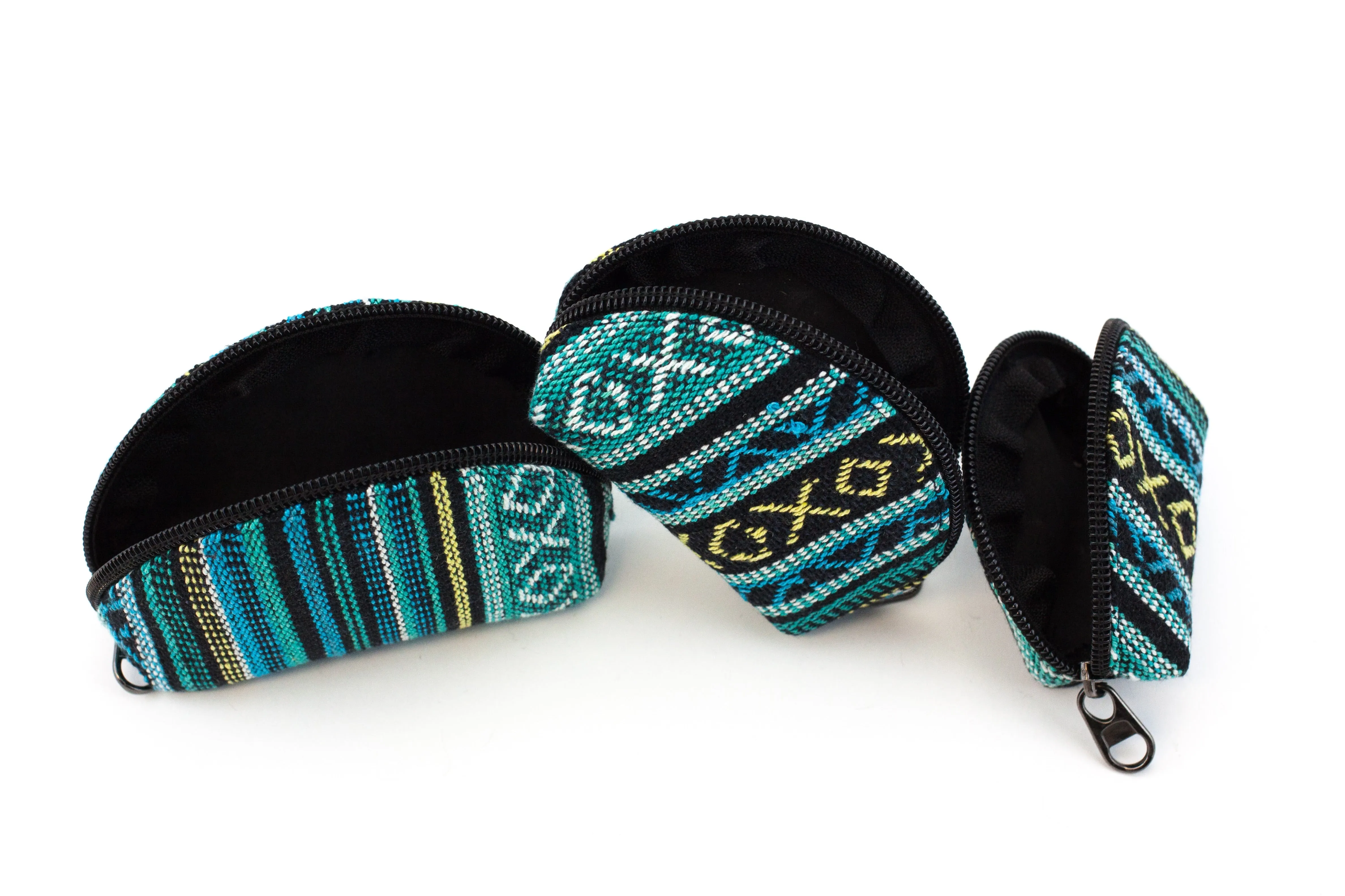 Handmade Hemp 3-in-1 Pouch - Teal
