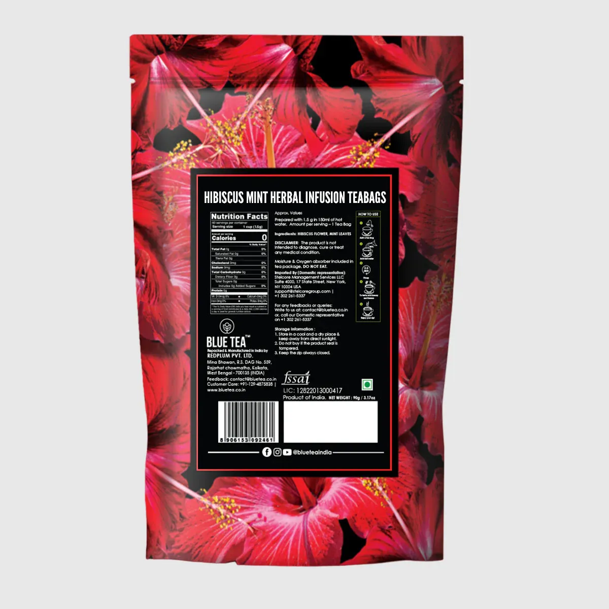 Hibiscus Mint Herbal Infusion - 60 Tea Bags