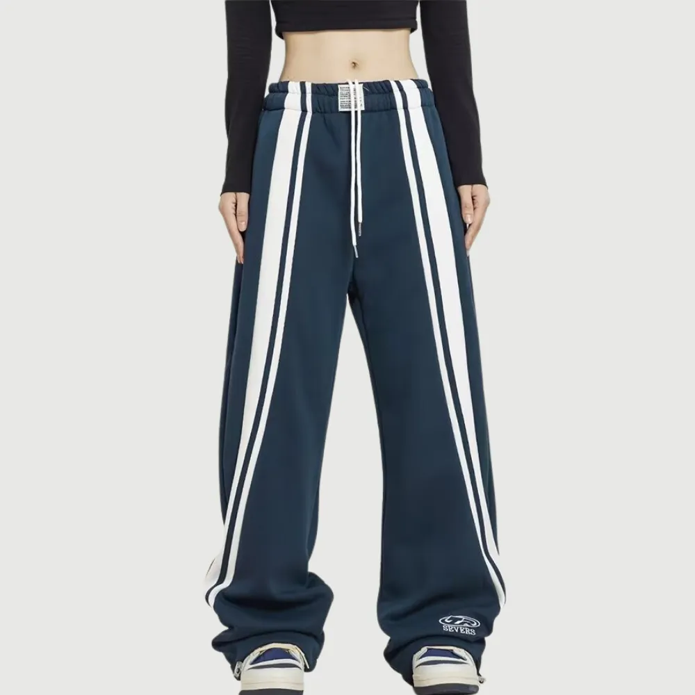 Hip Hop Stripe Patchwork Sweatpants