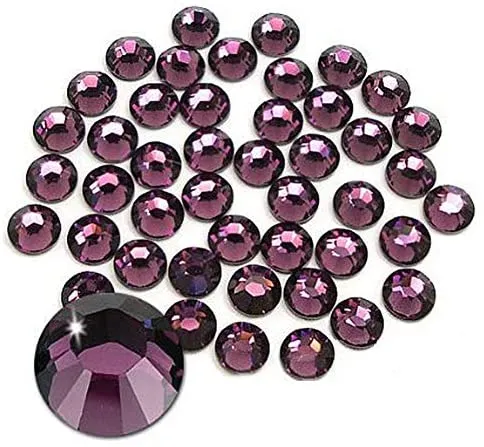 Jollin Glue Fix Crystal Flatback Rhinestones Glass Diamantes Gems for Nail Art Crafts Decorations Clothes Shoes(ss20 1440pcs, Siam)