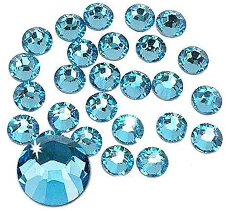 Jollin Glue Fix Crystal Flatback Rhinestones Glass Diamantes Gems for Nail Art Crafts Decorations Clothes Shoes(ss20 1440pcs, Siam)