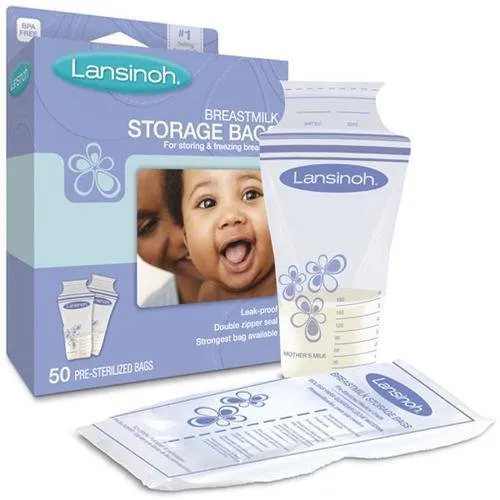 Lansinoh 20435 Breastmilk Storage Bags, 25-Count Boxes (PACK OF 2)