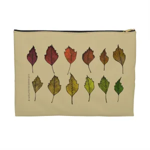 Leaf Gradient Zippered Pouch