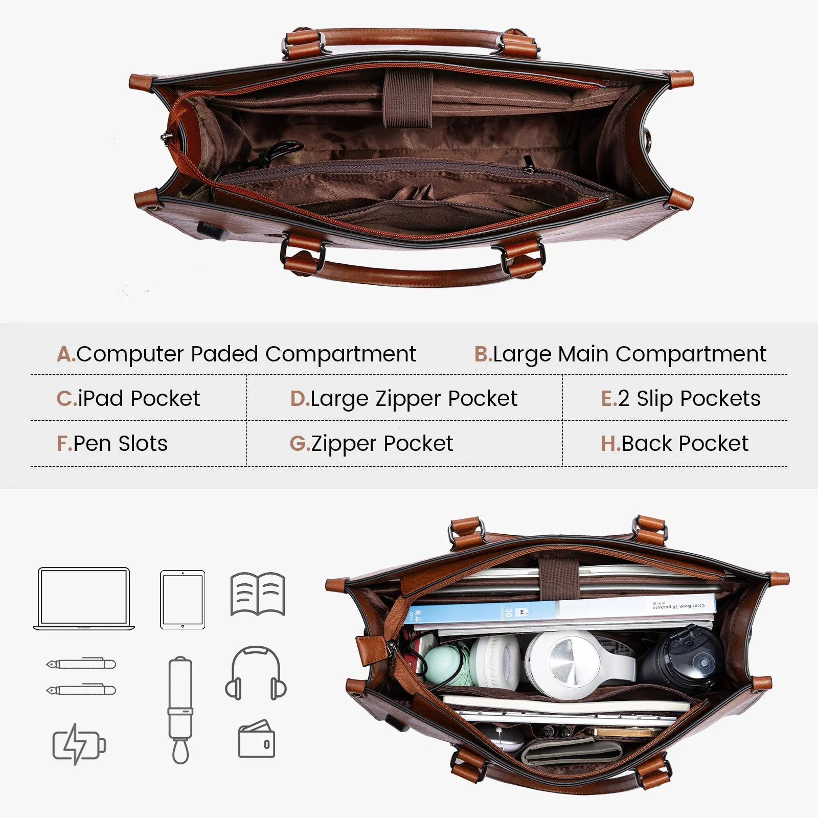 Lila Laptop Tote