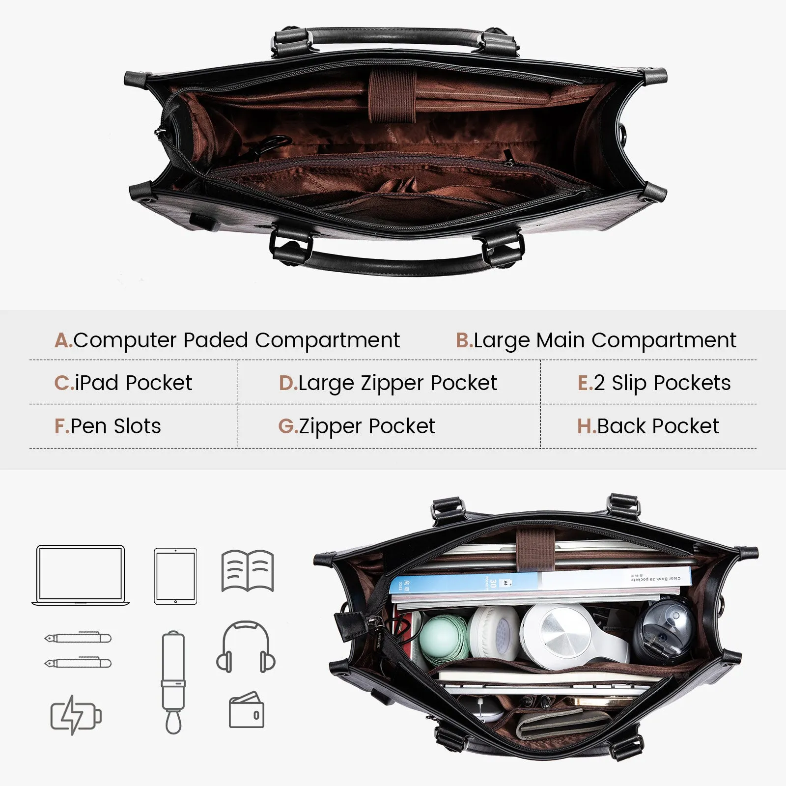 Lila Laptop Tote
