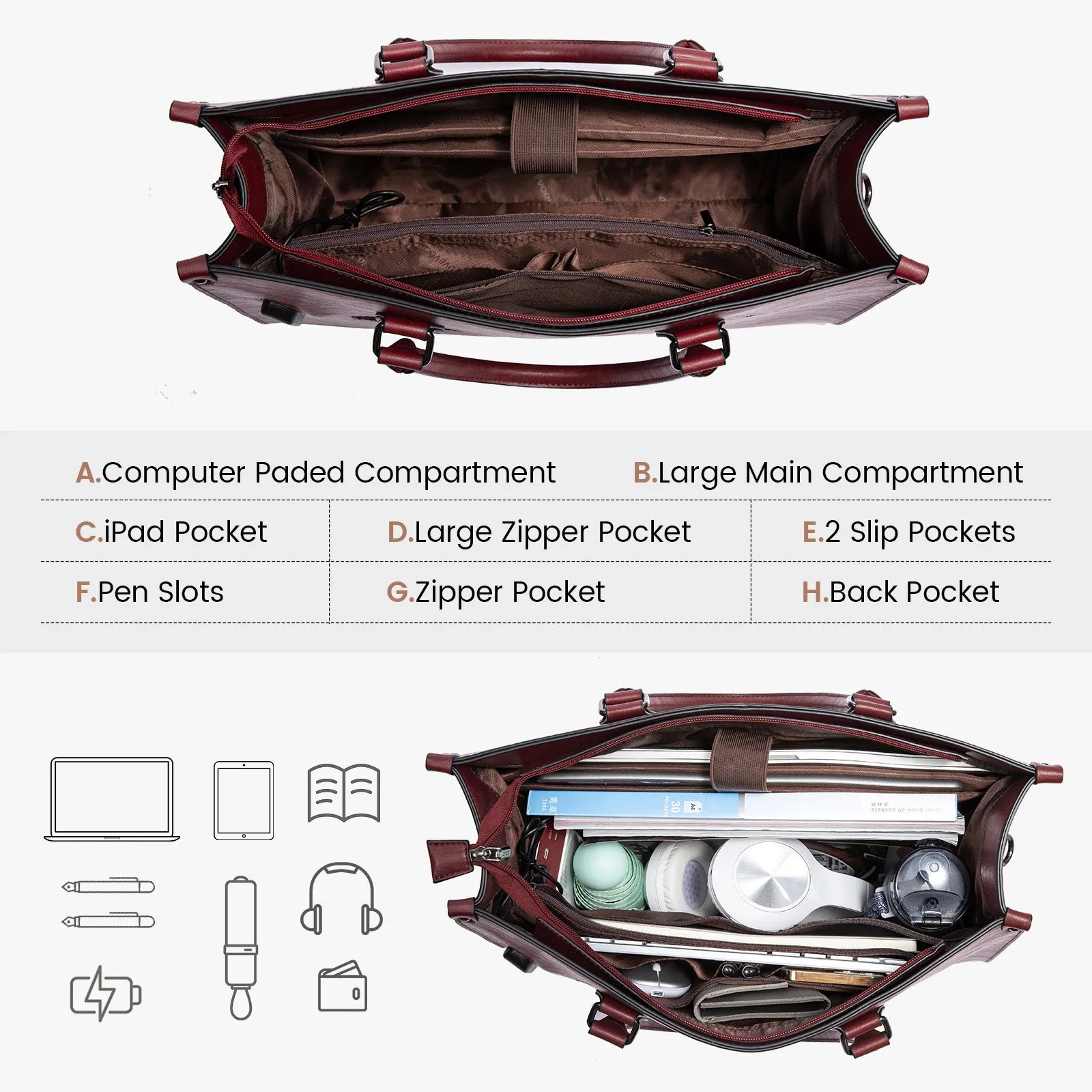 Lila Laptop Tote