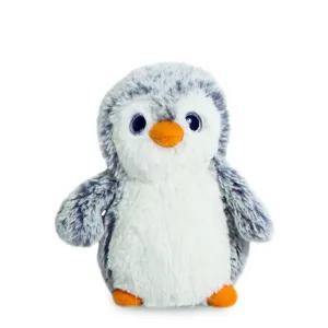 Little Grey Pom Pom 6" (15cm) Mini Penguin Soft Toy by Aurora