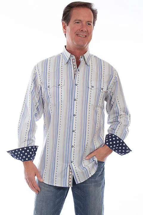 Men's Signature Shirt Collection: Contrasting Star Print
