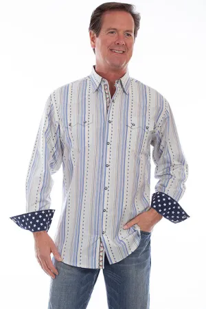 Men's Signature Shirt Collection: Contrasting Star Print