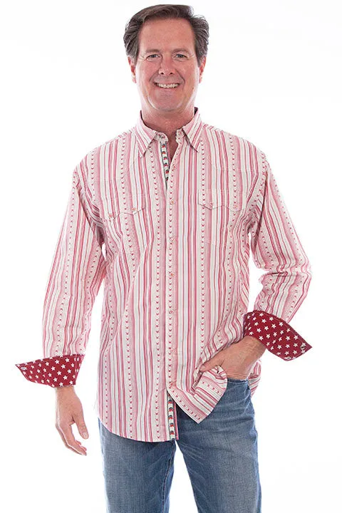 Men's Signature Shirt Collection: Contrasting Star Print