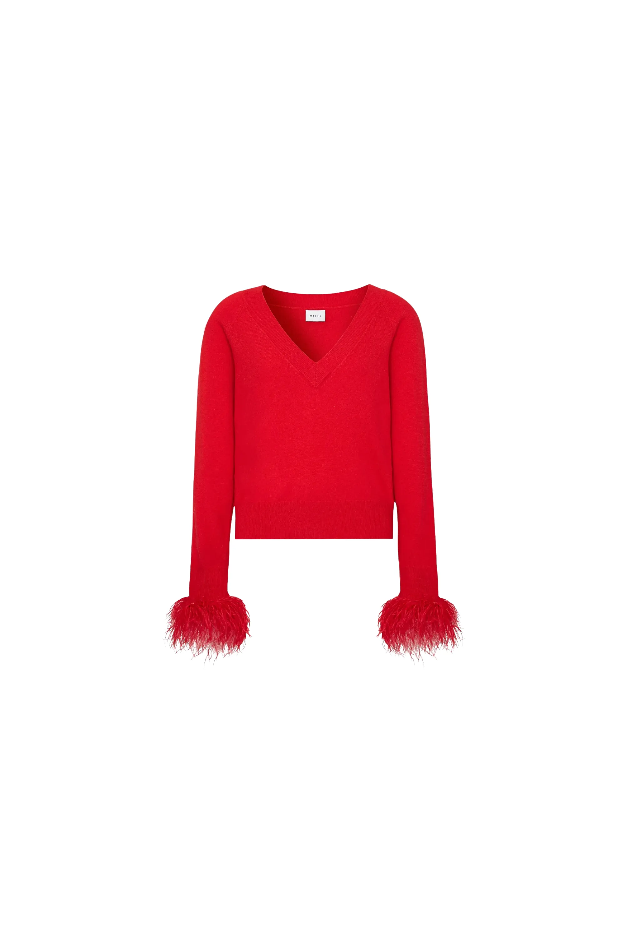 Milly Feather Cuff Sweater