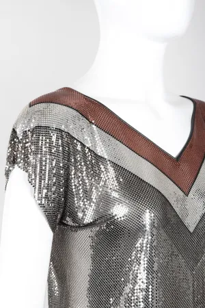 Mixed Metal Mesh Tee