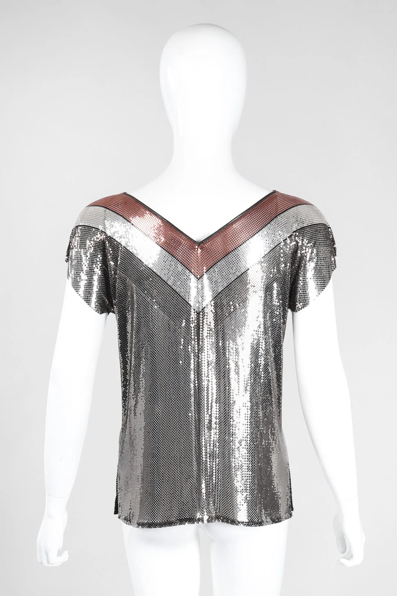 Mixed Metal Mesh Tee
