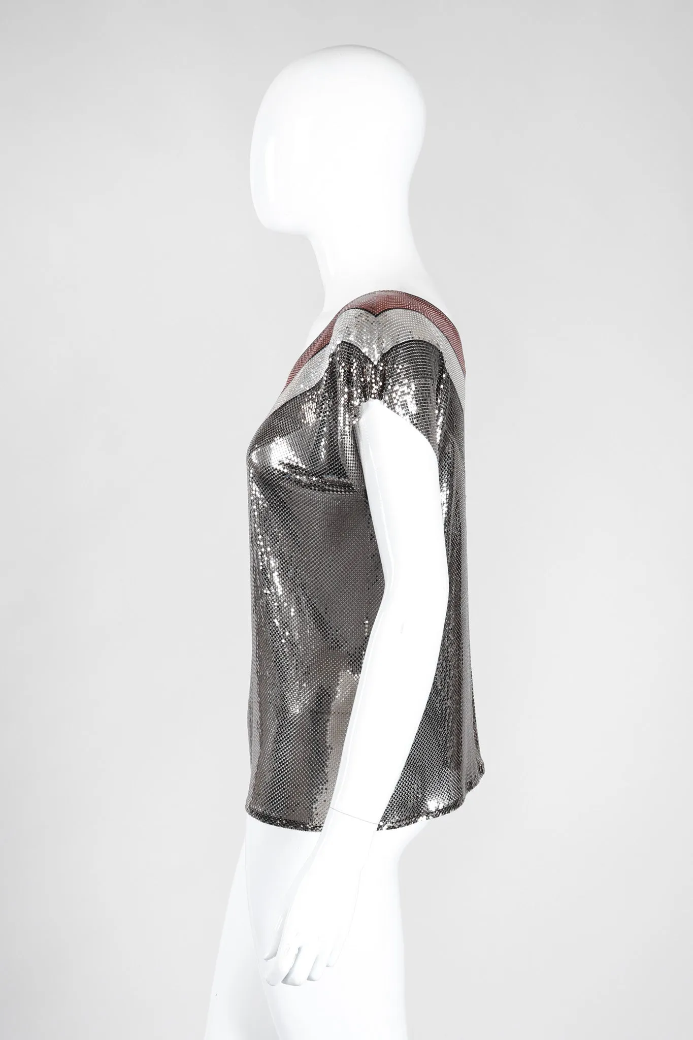 Mixed Metal Mesh Tee