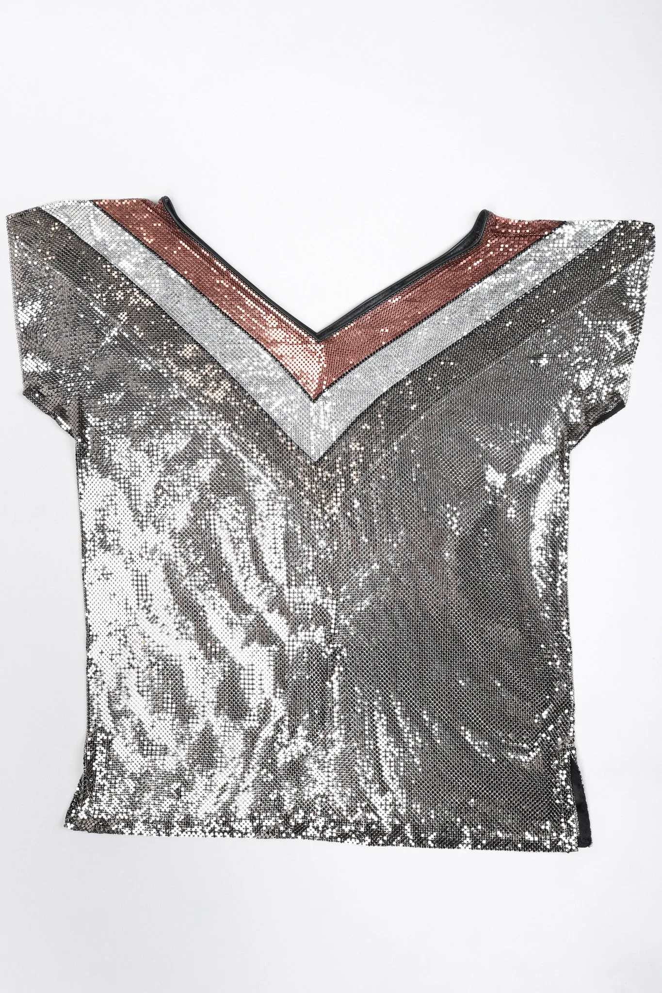 Mixed Metal Mesh Tee