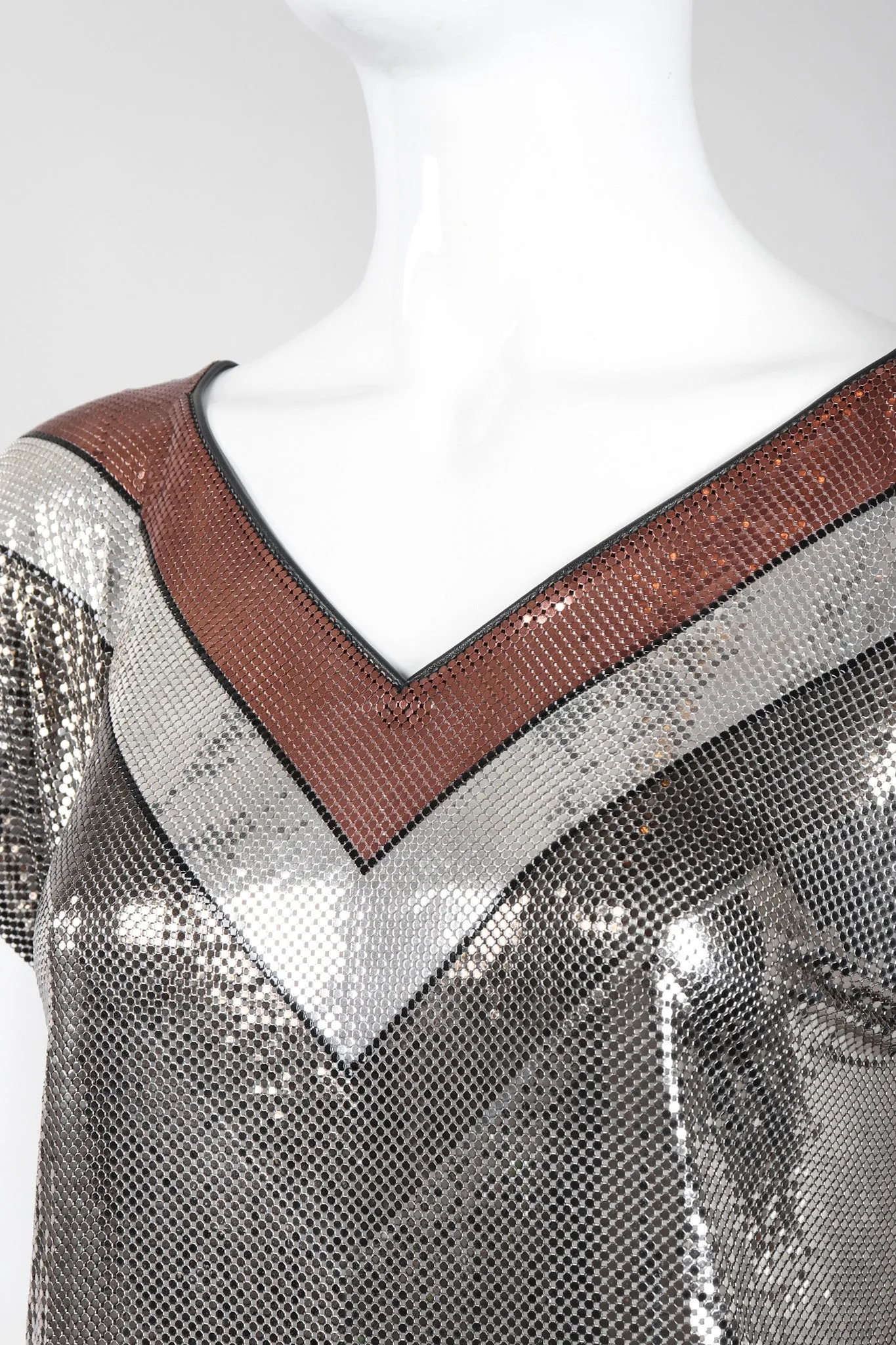 Mixed Metal Mesh Tee