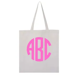 Monogrammed Big Print Tote Bag