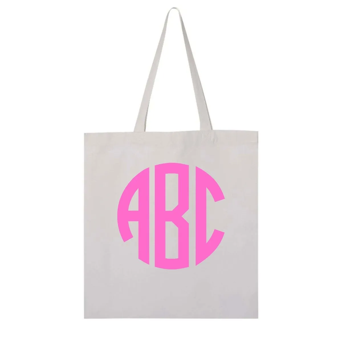 Monogrammed Big Print Tote Bag