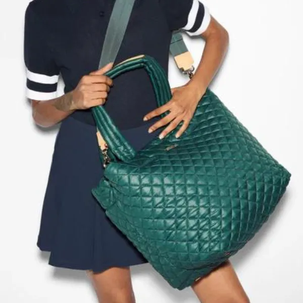 MZ Wallace Medium Metro Deluxe Tote in Emerald