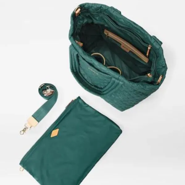 MZ Wallace Medium Metro Deluxe Tote in Emerald