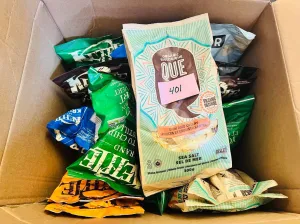 New sealed Chip Lot 401, 15 Pack large bags! White cheddar, Que Pasa, Yogurt/onion. honey dijon, sea salt, salt & Pepper, BB 4/5/6/22