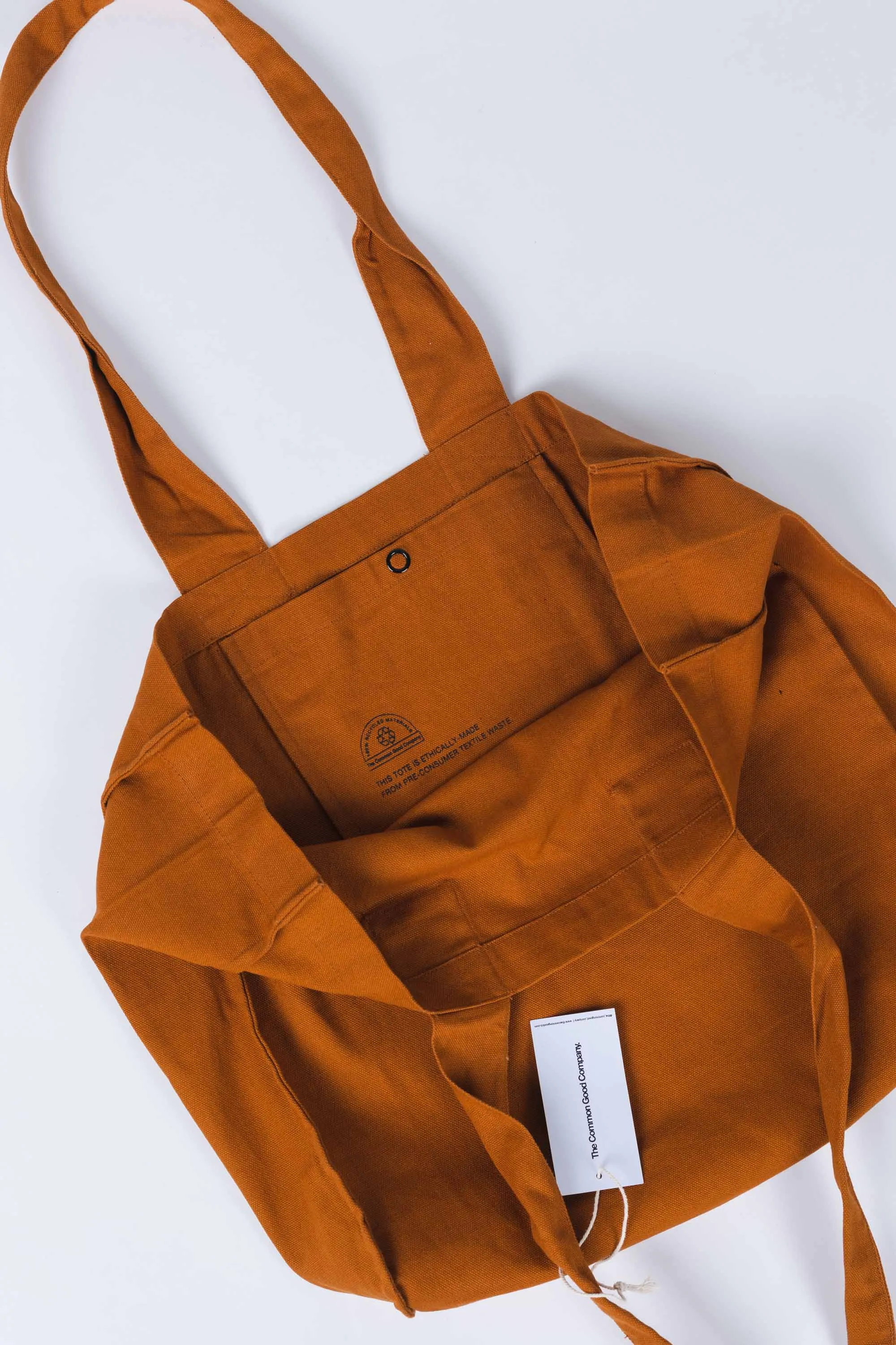 Ochre 100% Recycled Cotton Mid-Market Tote