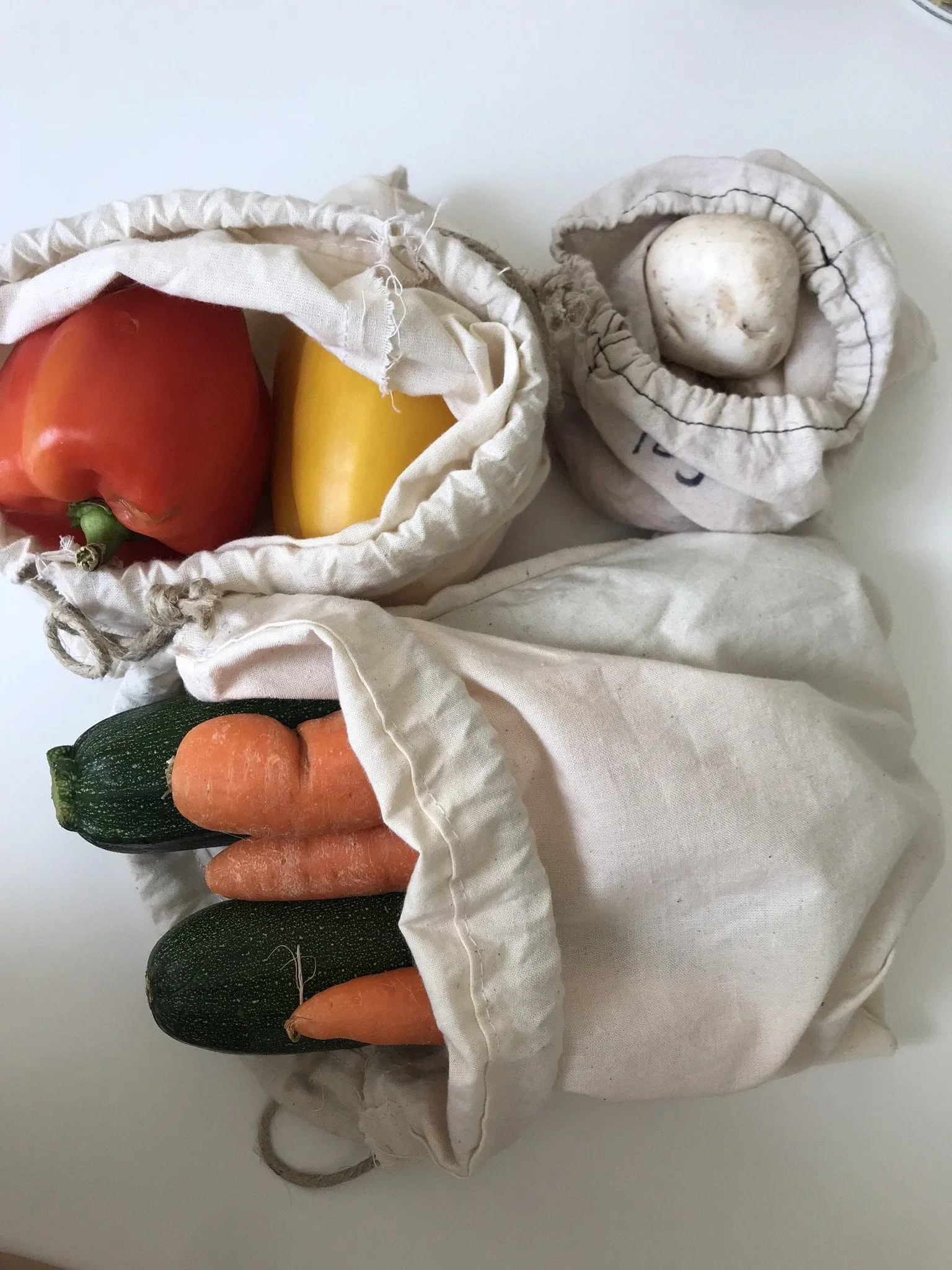 Organic Cotton Grocery Bags from Agnes Ldn