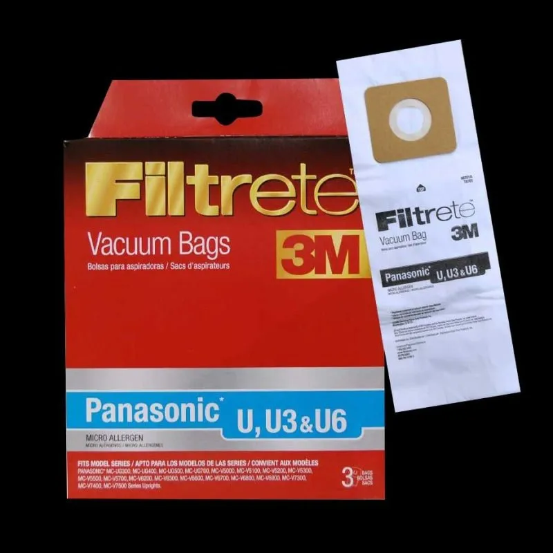 Panasonic 3M Filtrete Bag "U", "U3" & "U6"