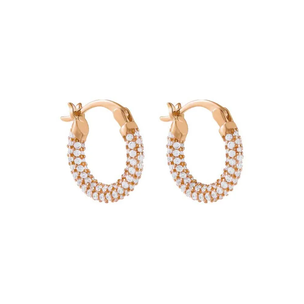 Pavé Mini Hoop Earring